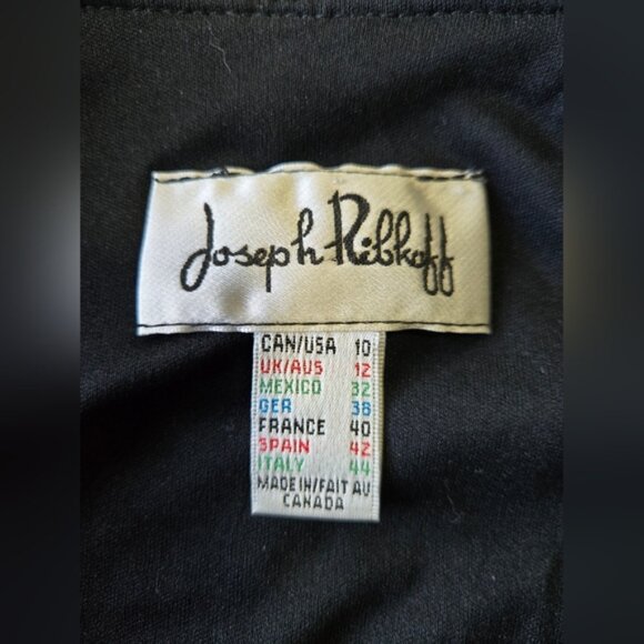 Vtg Joseph Ribkoff Designer Animal Print Edgy Size 10 Glitter 90s Jacket - Picture 6 of 6